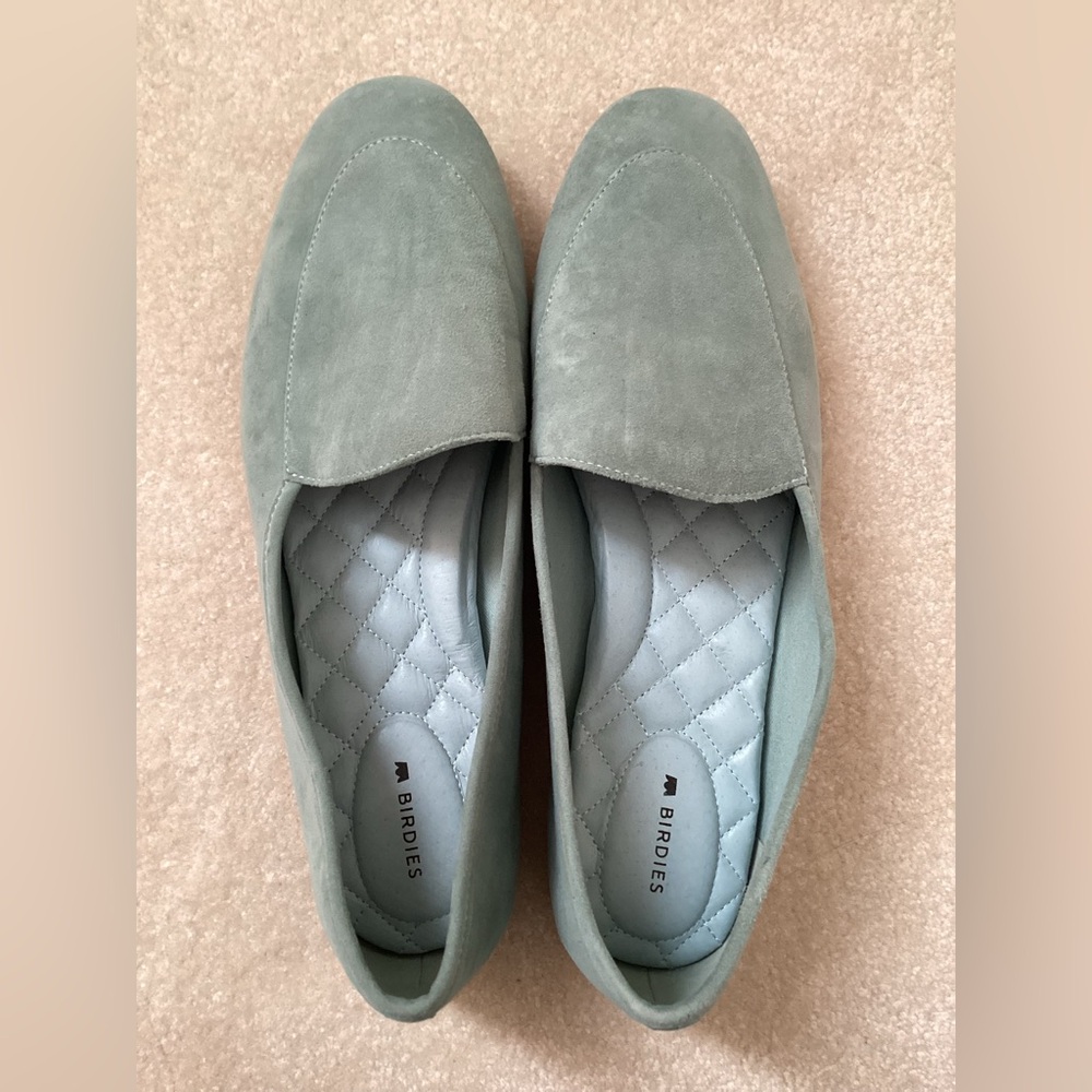 Birdies Mint Green Comfy Slip-on Loafers